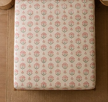 Neela Jaal hand block printed bedsheet
