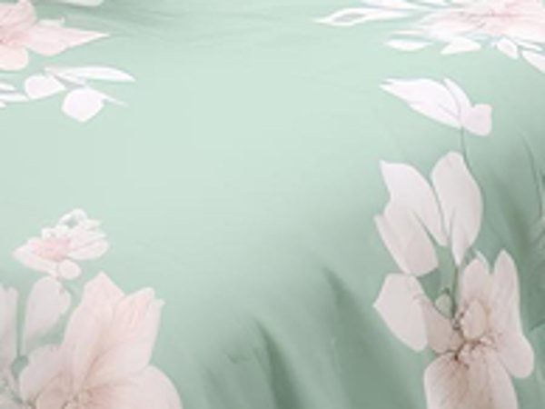 Pudina Phool hand block-printed bedsheet — print close-up
