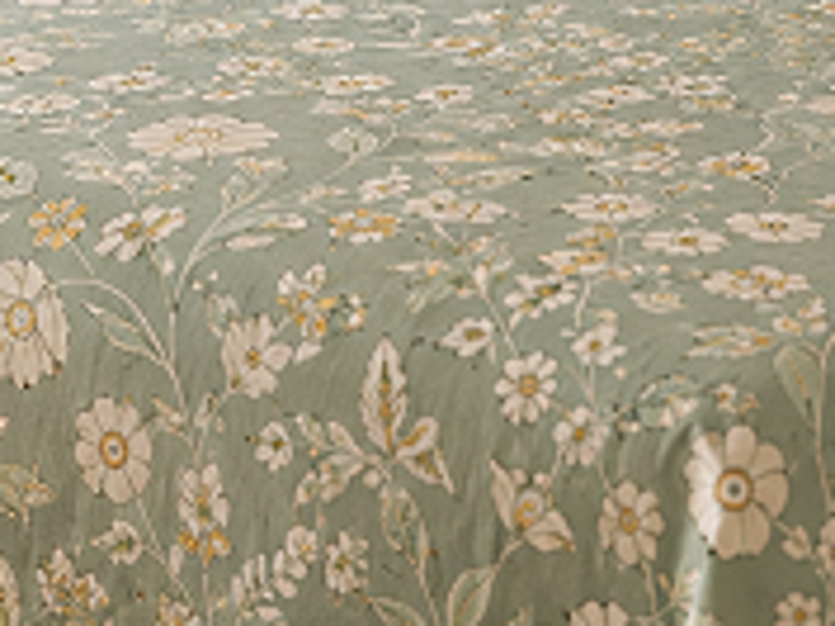 Rani Bel hand block-printed bedsheet — print close-up