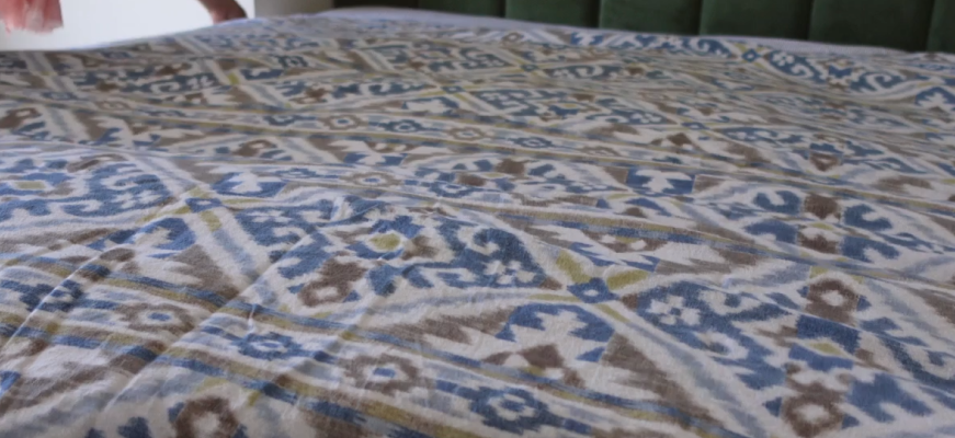 Neela Jaal hand block printed bedsheet